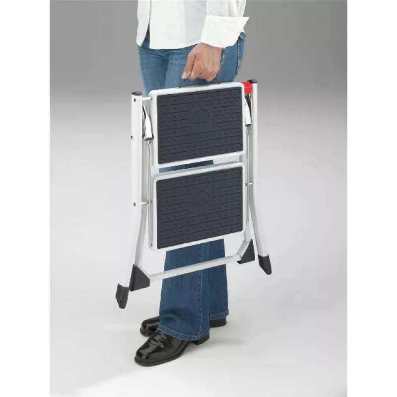 HAILO Salokāms pakāpiens MK60 StandardLine tērauds 2 pakāpieni balts
