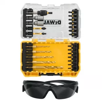 DEWALT DT70735T-QZ 25 gabalu EXTREME FLEXTORQ skrūvgriežu uzgaļu komplekts ar magnētisko turētāju, TSTAK maciņš