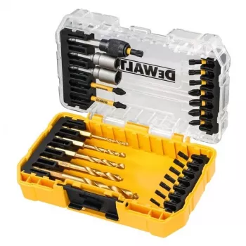 DEWALT DT70735T-QZ 25 gabalu EXTREME FLEXTORQ skrūvgriežu uzgaļu komplekts ar magnētisko turētāju, TSTAK maciņš