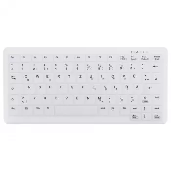 CONTOUR DESIGN Active Key MedicalKey AK-C4110 bezvadu klaviatūra, QWERTZ DE, balta, IP68 dezinficējama, uzlādējama