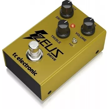 TC Electronic Zeus Drive Overdrive pedālis - analogā Klon Centaur iedvesmota shēma, True Bypass, kompakts die-cast metāla korpuss, 9V DC
