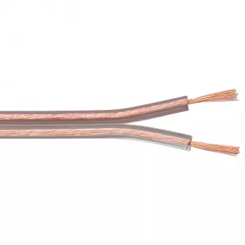 Goobay LSK 2x4.0 caurspīdīgs skaļruņu kabelis 50m