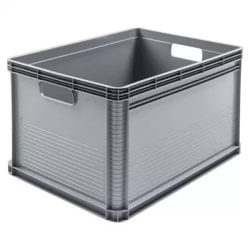 keeeper Robert 64L lielas noslodzes transporta kaste, 60 kg slodze, 600x400x320 mm, pelēka