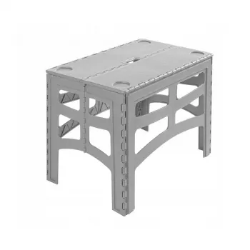keeeper saliekamais āra galds Timo L, Nordic Grey, 70 x 45 x 55 cm, maksimālā slodze 80 kg