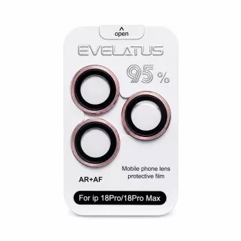 Evelatus Apple iPhone 18 Pro / 18 Pro Max kameras objektīva aizsargs Armor Burgundy