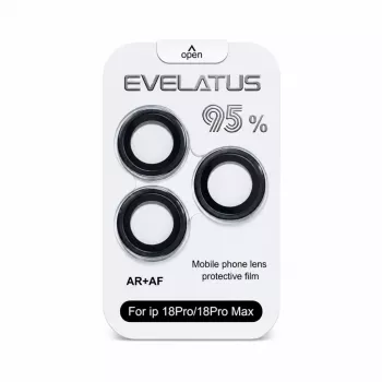 Evelatus Apple iPhone 18 Pro / 18 Pro Max kameras objektīva aizsargs Armor Black