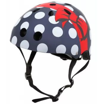 Hornit POM913 Polka Dot daudzfunkcionāla ķivere bērniem, 53-58 cm, melna/zila/sarkana/balta