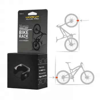 HORNIT CLUG PRO MTB XL velosipēda sienas stiprinājuma klipsis melns 7764XCP