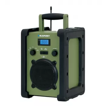 Blaupunkt PP35BT izdzīvošanas pārnēsājamais radio ar Bluetooth, saules paneli, rokas ģeneratoru, power bank un lukturīti