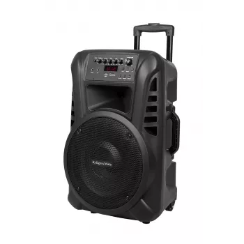 KRUGER & MATZ KM1712 40W aktīvā skaļruņu sistēma ar 2 UHF bezvadu mikrofoniem, Bluetooth, USB, SD, FM radio