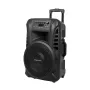 KRUGER & MATZ KM1712 40W aktīvā skaļruņu sistēma ar 2 UHF bezvadu mikrofoniem, Bluetooth, USB, SD, FM radio