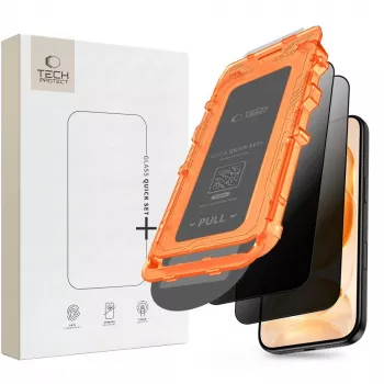 TECH-PROTECT Quick Set Spy+ Privacy rūdīta stikla ekrāna aizsargplēve 2 gab. iPhone 18 Pro Max