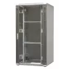 EMITERNET EmiterNet Top brīvstāvošs rāmja skapis 32U 800x800x1540mm ar metāla/stikla priekšējām durvīm EM/SH05D-8832