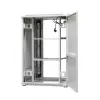 EMITERNET EmiterNet Top 24U brīvstāvošs skapju statnis, 800x800x1180 mm, stikla priekšējās durvis, melns EM/SH05D-8824