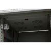 EMITER EmiterNet Top 42U brīvi stāvošs skapju skapis, 600x1000x1980 mm, stikla priekšdurvis, melns EM/SH05D-6042