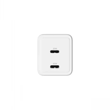 GRATEQ OLOS 65W GaN sienas lādētājs ar diviem USB-C, PD un PPS