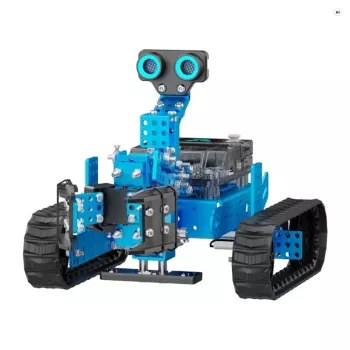 xTool mBot2 Rover Robotu komplekts | CyberPi ESP32-WROOM-32E | STEM programmēšanas robots ar sensoriem, Wi-Fi, Bluetooth 5.0, Python un mBlock | No 8 gadiem