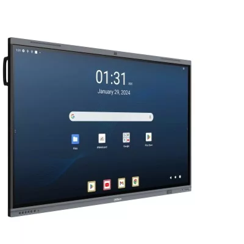 Dahua DHI-LPH65-MC480-U 65 collu 4K interaktīvais skārienekrāns ar Android 13, EDLA sertifikātu, 40 punktu IR skārienu, 48MP kameru, 8 mikrofonu masīvu, Wi-Fi 6, 8GB RAM, 128GB atmiņu