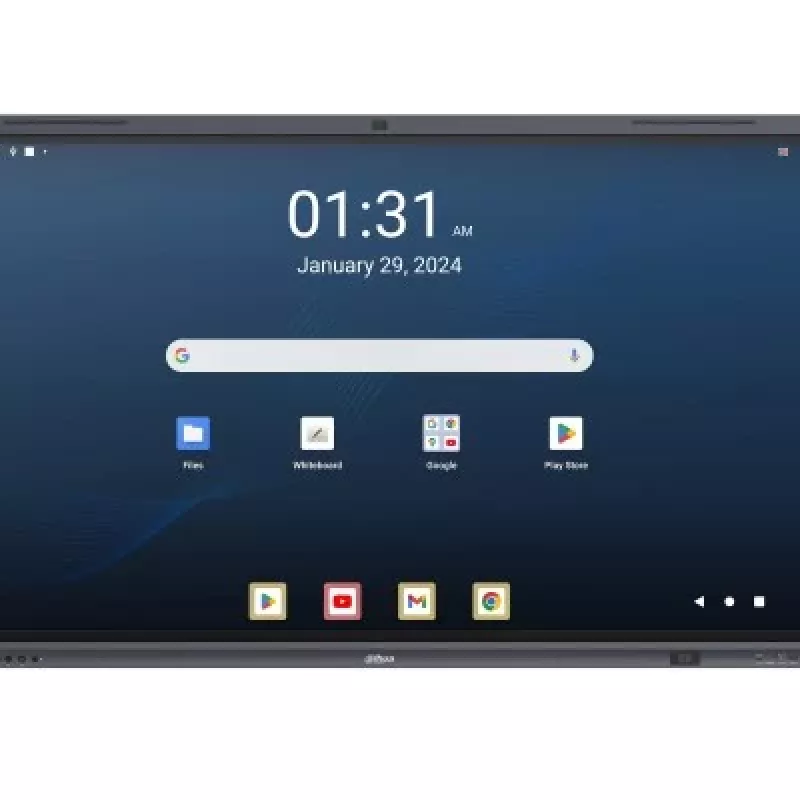 Dahua DHI-LPH65-MC480-U 65 collu 4K interaktīvais skārienekrāns ar Android 13, EDLA sertifikātu, 40 punktu IR skārienu, 48MP kameru, 8 mikrofonu masīvu, Wi-Fi 6, 8GB RAM, 128GB atmiņu