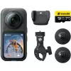 Insta360 X6 360 grādu sporta kamera, motocikla komplekts, 8K, melna
