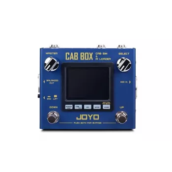 JOYO R-08 Cab Box IR skaļruņu simulatora pedālis ar 40 rūpnīcas IR, 11 mikrofonu modeļiem, 4 jaudas pastiprinātāju simulācijām, 3 joslu EQ, XLR DI, austiņu izeju