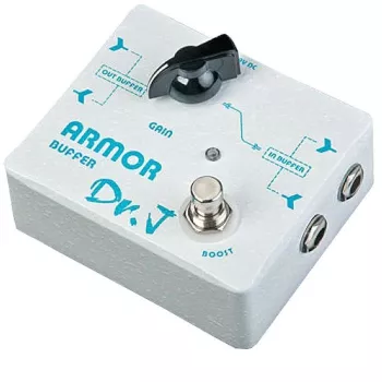 JOYO DR.J D57 Armor Buffer ģitāras efektu pedālis – caurspīdīgs analogais signāla buferis, 1M Ohm ieeja, 100 Ohm izeja, mini alumīnija korpuss