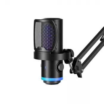 BOYA CastMic G40Bz spēļu mikrofons ar roku USB-C — melns