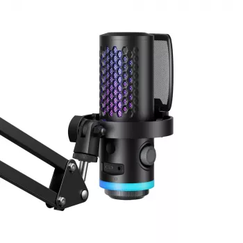 BOYA CastMic G40Bz spēļu mikrofons ar roku USB-C — melns
