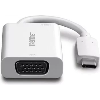TRENDnet TUC-VGA2 USB-C uz VGA adapteris – 1920x1200 @ 60Hz, melns