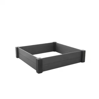 KETER Vista Modular apmale modulārai kvadrātveida puķu dobai 122x122x27cm, pelēka