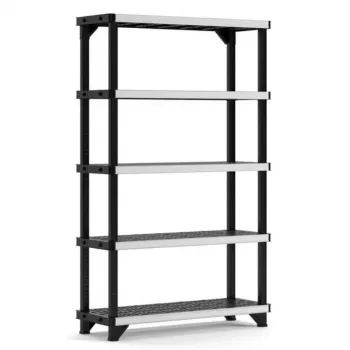 KETER Fused 5 līmeņu plaukts 122.1x45.7x197.2cm melns