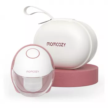 Momcozy M6 bezrokas piena sūknēšanas ierīce - sarkana