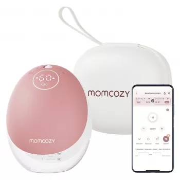 Momcozy M9 bezrokas elektriskais krūts sūknis - sarkans