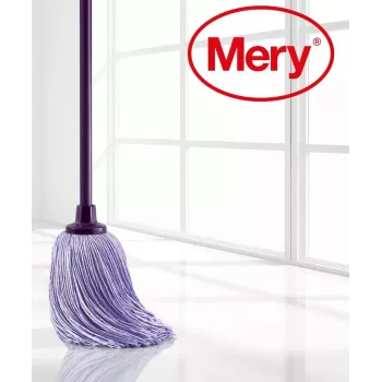 MERY La Original mikrošķiedras birstes uzgalis 22 cm, 168 g, ar rokturi 140 cm