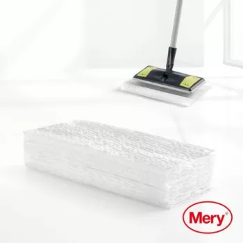 MERY mikrošķiedras putekļu savākšanas lupatiņas 20 gab. grīdas birstei Dust Mop 29,5x21,5cm