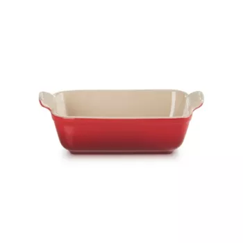 LE CREUSET Heritage taisnstūra cepšanas trauks, keramika, 19x14cm / 1,1L, sarkans