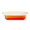 LE CREUSET Heritage taisnstūra cepšanas trauks, keramika, 32x24cm / 4L, oranžs