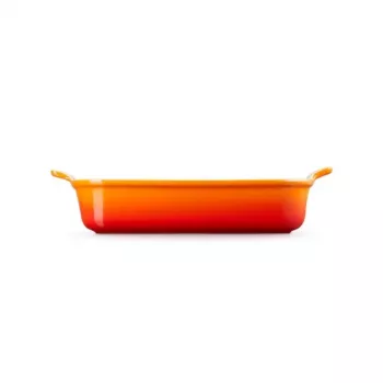 LE CREUSET Heritage taisnstūra cepšanas trauks, keramika, 32x24cm / 4L, oranžs