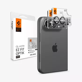 Spigen Glas.Tr Camera EZ FIT Optik Pro kameras objektīva aizsargplēve Apple iPhone Fold, balta, 2 gab.