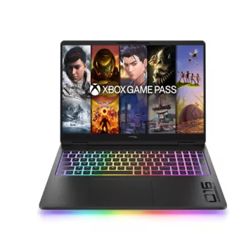 HP HyperX OMEN 16-ah1191ng 16,0 collu 2,5K OLED 240Hz spēļu portatīvais dators ar Intel Core Ultra 9 290HX Plus, 32GB RAM, 1TB SSD, RTX 5080, Windows 11