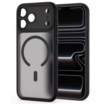 TECH-PROTECT MAGCAM MAGSAFE iPhone 17 Pro Max / 18 Pro Max maciņš matēts melns/sarkans