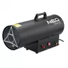 NEO TOOLS 90-085-01 gāzes sildītājs 50 kW ar termostatu, IPX4, LPG, 1000 m³/h gaisa plūsma, komplektā regulators un šļūtene