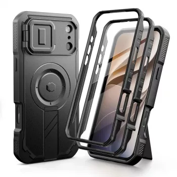 TECH-PROTECT Kevlar MagSafe 2 komplekts iPhone 17 Pro / 18 Pro melns