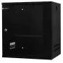 EMITER EM/SH02B5412-08 Light Series 19 collu 12U sienas montāžas tīkla skapis, rūdīta stikla durvis, 550×450×590 mm