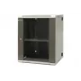 EMITER EM/AH6515 15U sienas tīkla skapis 600x550x770 mm, rūdīta stikla durvis, melns