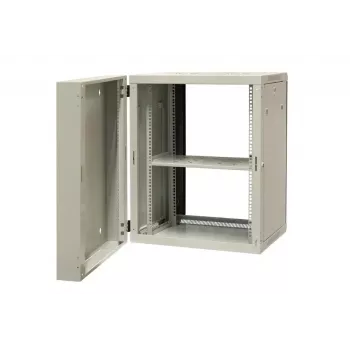EMITER EM/AH6515 15U sienas tīkla skapis 600x550x770 mm, rūdīta stikla durvis, melns