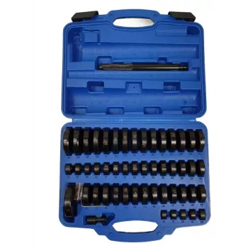 Gultņu uzmavu izvilkšanas un presēšanas adapteru komplekts 52el. 18-74mm sudraba krāsā