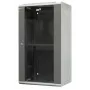EMITER EM/AP6422 22U sienas montāžas skapis 600x450x1083mm ar stikla priekšējām durvīm