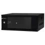 EMITER EM/SH02B5404-08 sienas montāžas tīkla skapis 19 collas 4U 550x450x230 mm ar stikla durvīm