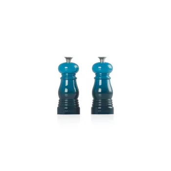 Le Creuset sāls un piparu dzirnaviņu komplekts 11 cm zils
